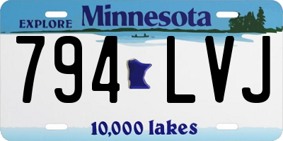 MN license plate 794LVJ