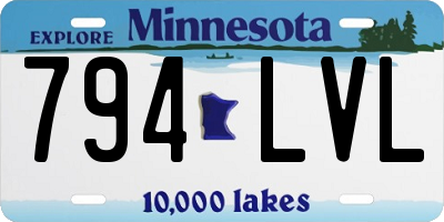 MN license plate 794LVL