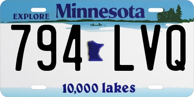 MN license plate 794LVQ