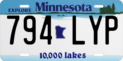 MN license plate 794LYP