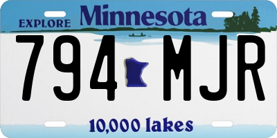 MN license plate 794MJR