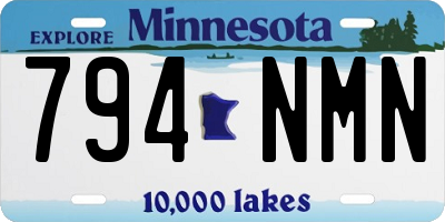 MN license plate 794NMN