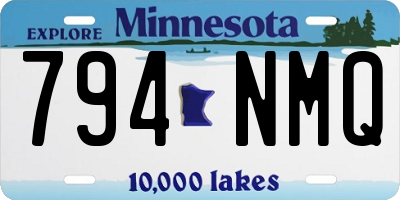 MN license plate 794NMQ