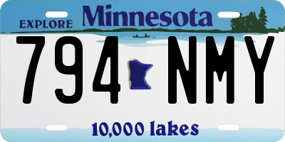 MN license plate 794NMY