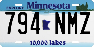 MN license plate 794NMZ
