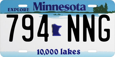 MN license plate 794NNG