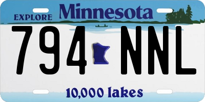 MN license plate 794NNL