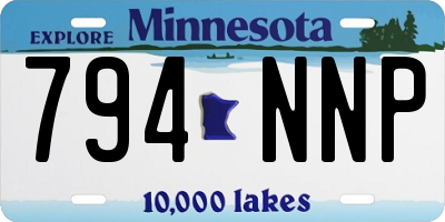 MN license plate 794NNP