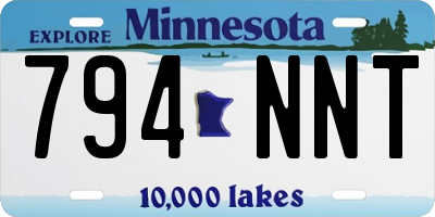 MN license plate 794NNT