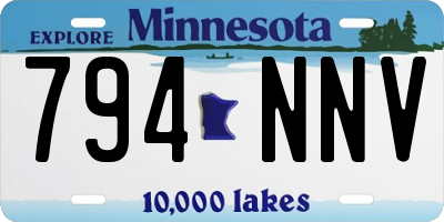 MN license plate 794NNV