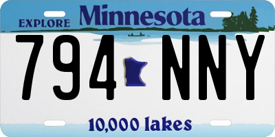 MN license plate 794NNY