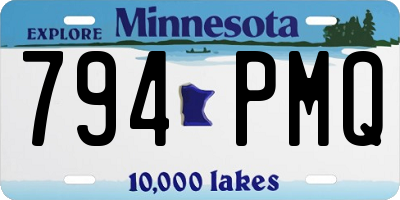 MN license plate 794PMQ