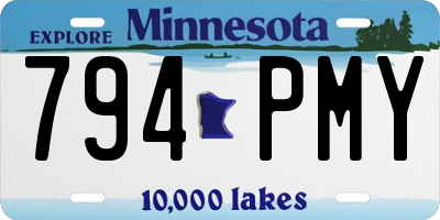 MN license plate 794PMY