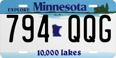 MN license plate 794QQG