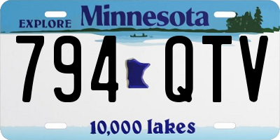 MN license plate 794QTV