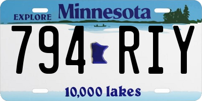 MN license plate 794RIY