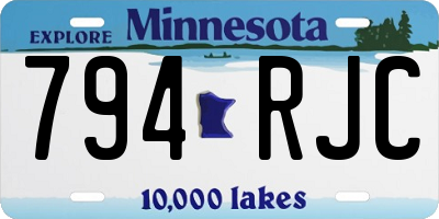 MN license plate 794RJC