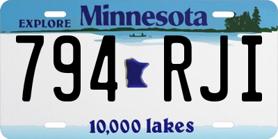 MN license plate 794RJI