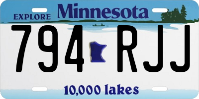 MN license plate 794RJJ