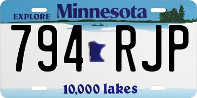MN license plate 794RJP