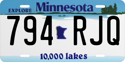 MN license plate 794RJQ