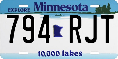 MN license plate 794RJT