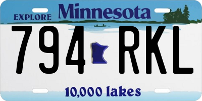 MN license plate 794RKL