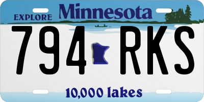 MN license plate 794RKS