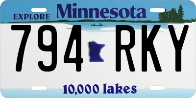 MN license plate 794RKY
