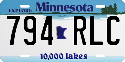 MN license plate 794RLC