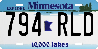 MN license plate 794RLD