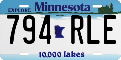 MN license plate 794RLE