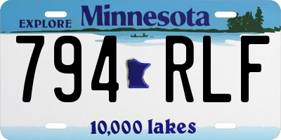 MN license plate 794RLF