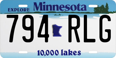 MN license plate 794RLG