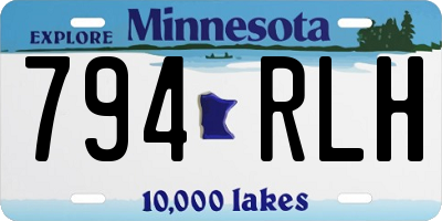 MN license plate 794RLH