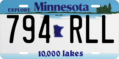 MN license plate 794RLL