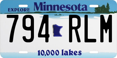 MN license plate 794RLM