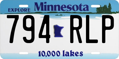 MN license plate 794RLP