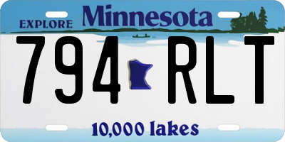 MN license plate 794RLT