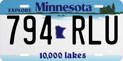 MN license plate 794RLU