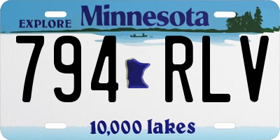 MN license plate 794RLV