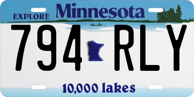 MN license plate 794RLY