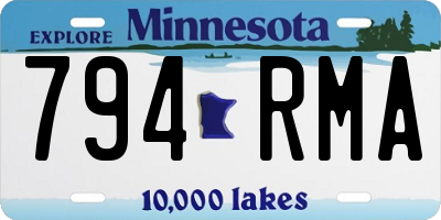 MN license plate 794RMA