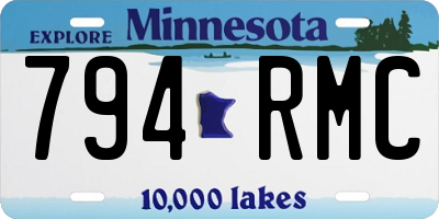 MN license plate 794RMC