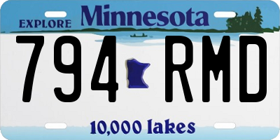 MN license plate 794RMD