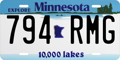 MN license plate 794RMG