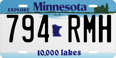 MN license plate 794RMH