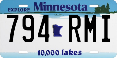 MN license plate 794RMI