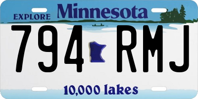 MN license plate 794RMJ