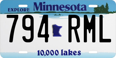 MN license plate 794RML